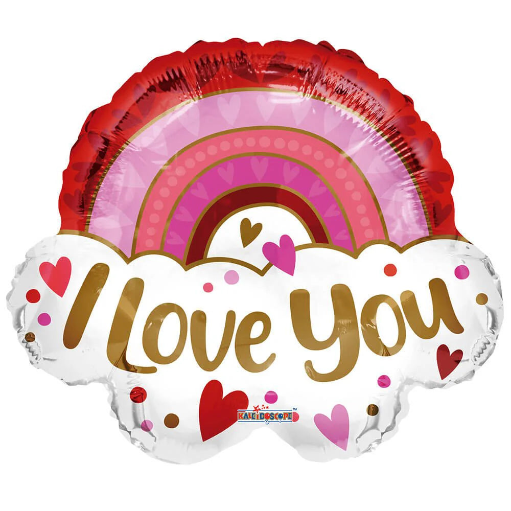 LOVE YOU RAINBOW HELIUM BALLOON