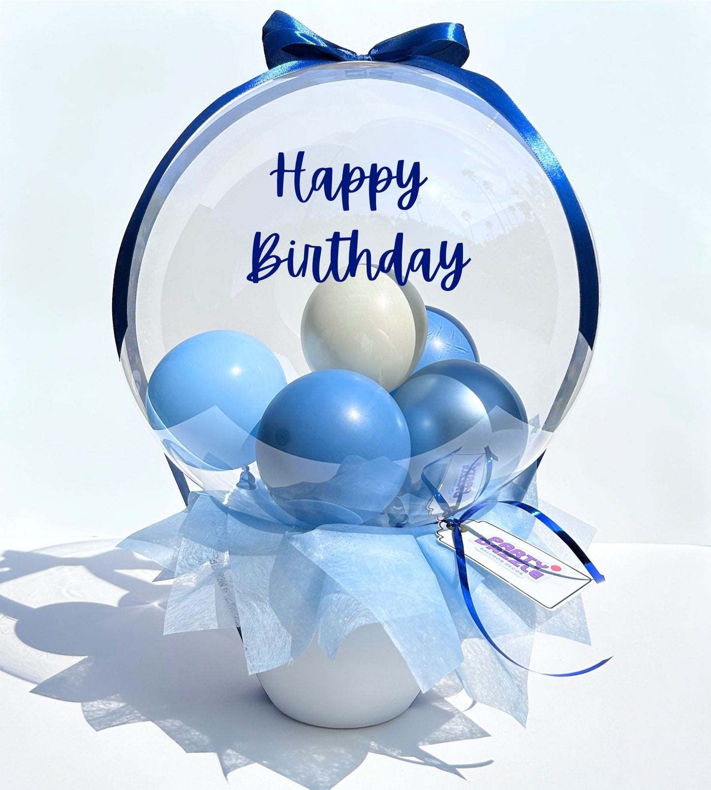 Blue + Ivory Balloon Gift