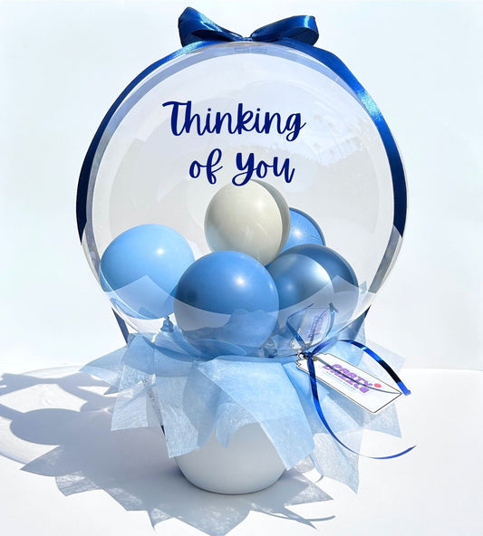 Blue + Ivory Balloon Gift