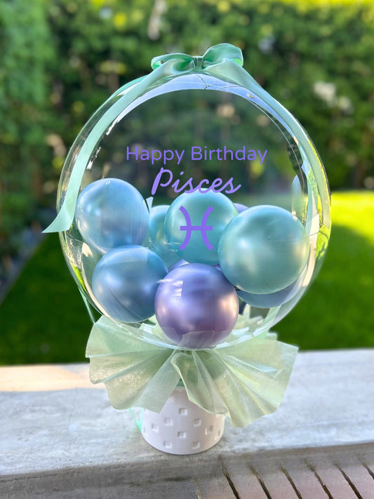 Pisces Birthday Balloon Gift